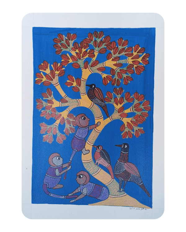 Gond Art 15*11 inch paper sheet