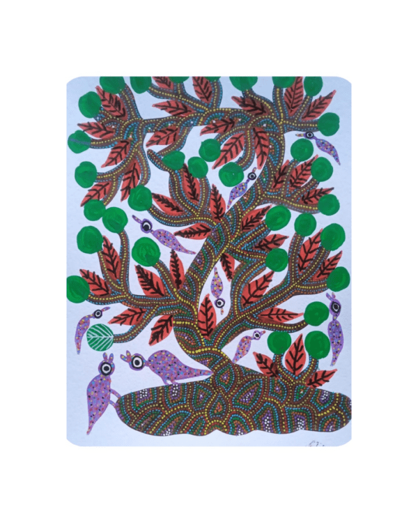 Bhil painting (Size A3) paper sheet