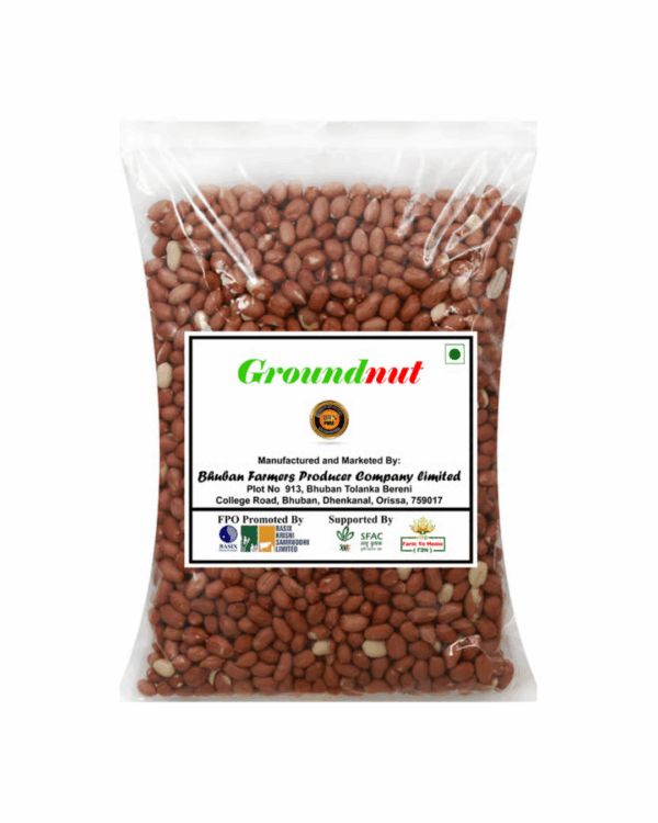 Organic Raw and Unpolished Groundnuts (1kg)