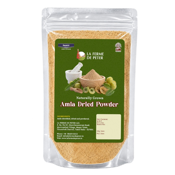 Scheelac Agro - La Ferme De Peter Naturally Grown Amla Dried Powder (100g)