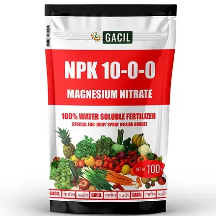 GACIL® Magnesium Nitrate NPK 100% Water Soluble Fertilizer (100 g)
