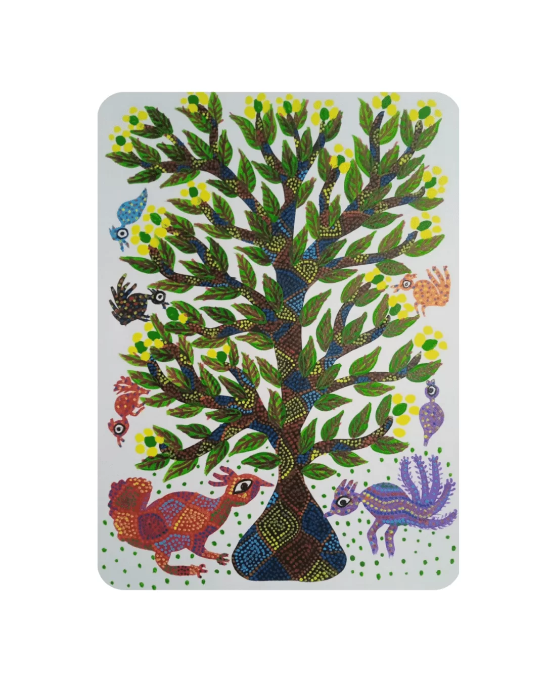 Bhil painting (Size A3) paper sheet