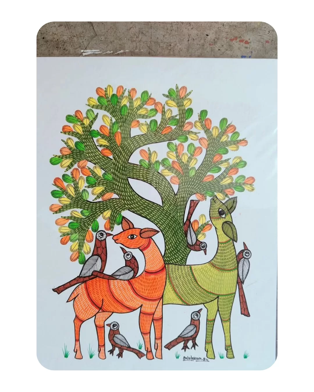 Gond Art (11*15 Size) paper sheet