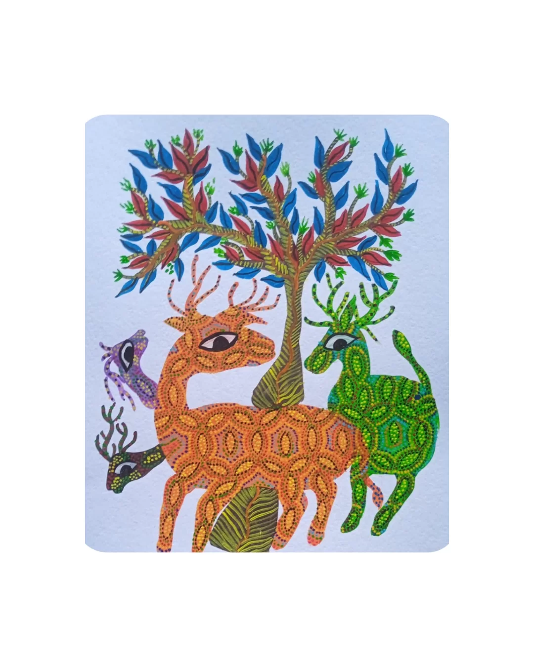 Bhil painting (Size A3) paper sheet