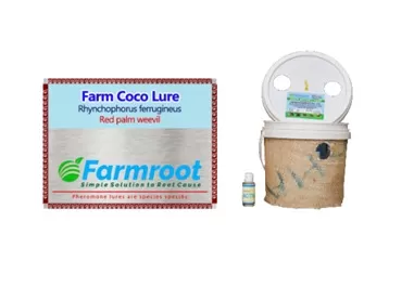 FARM RED PALM LURE (RPW) ACTIVATOR WITH BUCKET TRAP (Pack of 5)