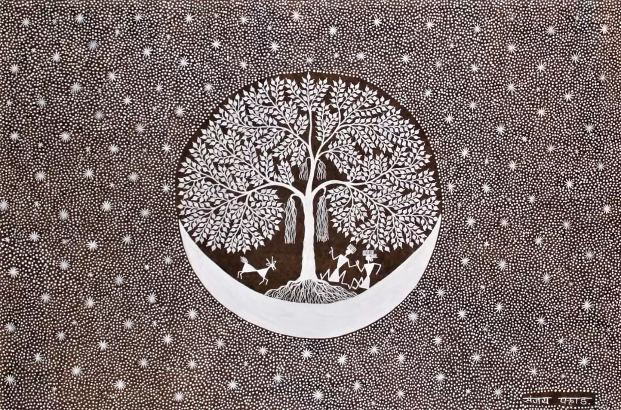 Warli Art 12×18 inches