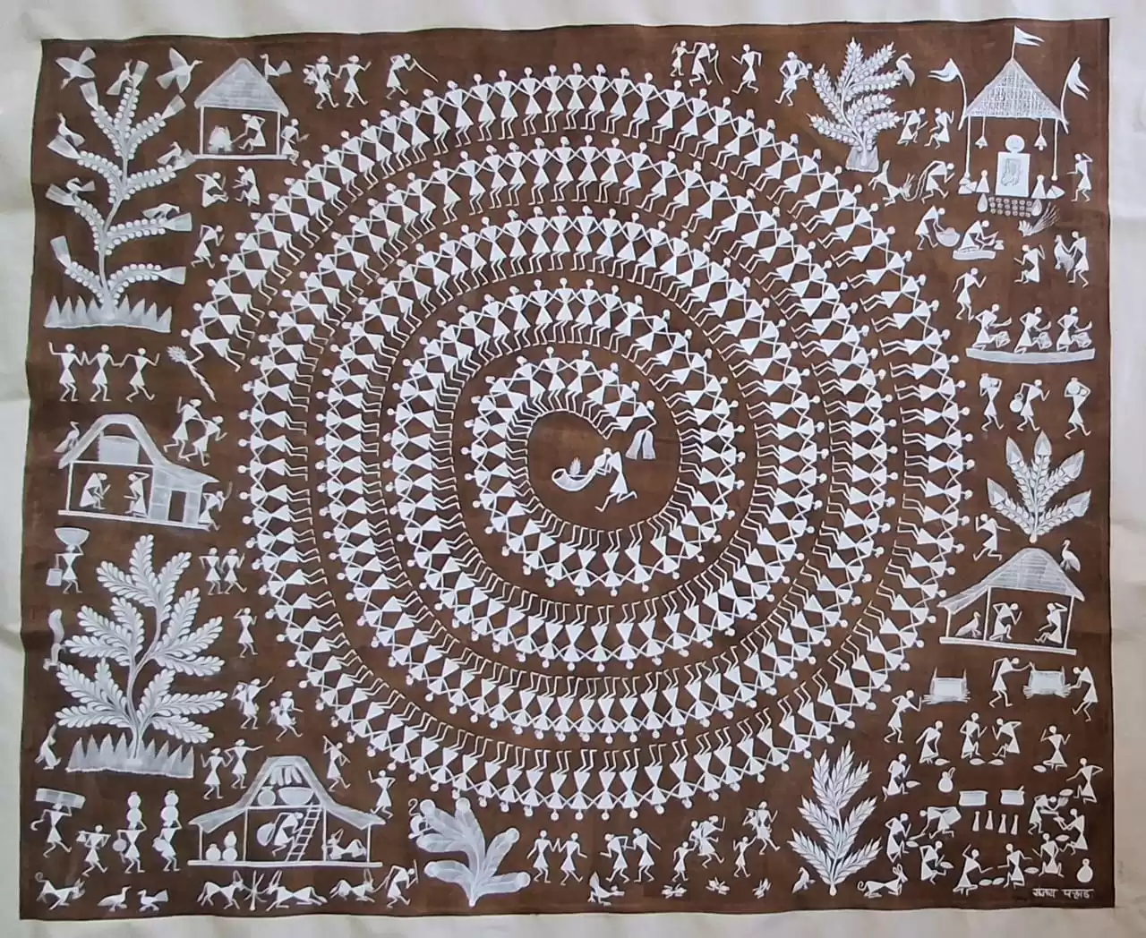 Warli Art 36×40 inches