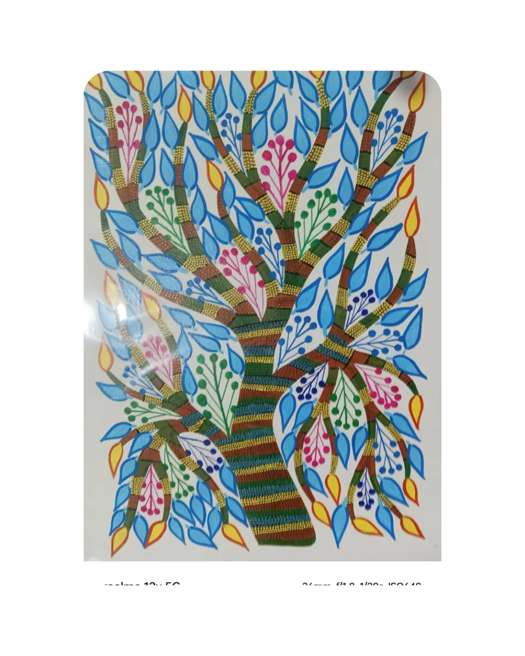 Bhil painting (Size 12*16) paper sheet