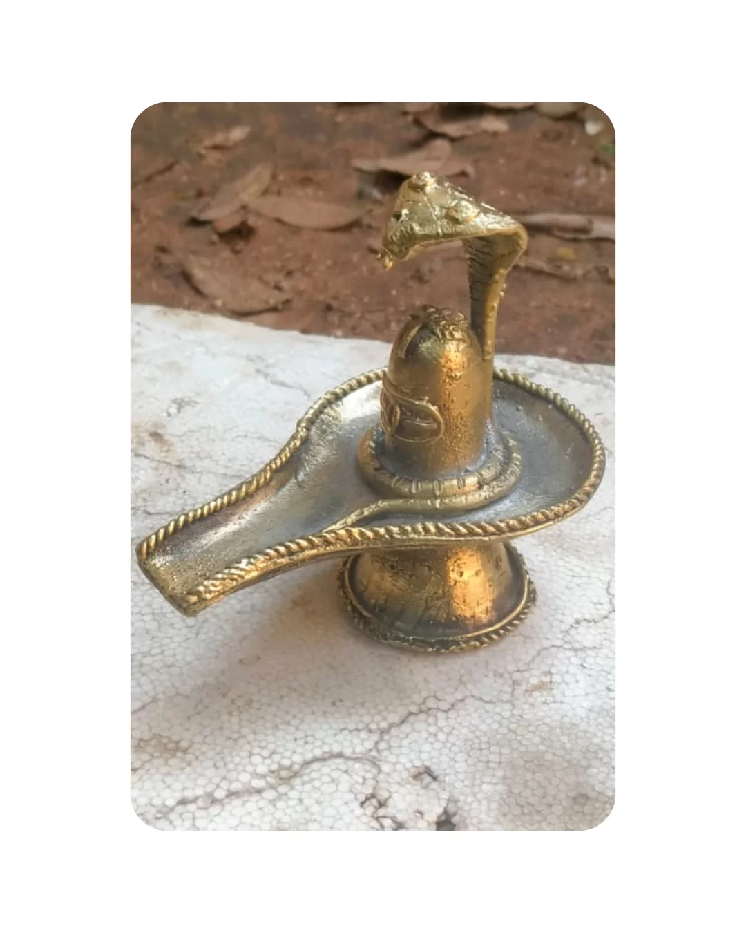 Shivling Bell Metal Bhreva Art