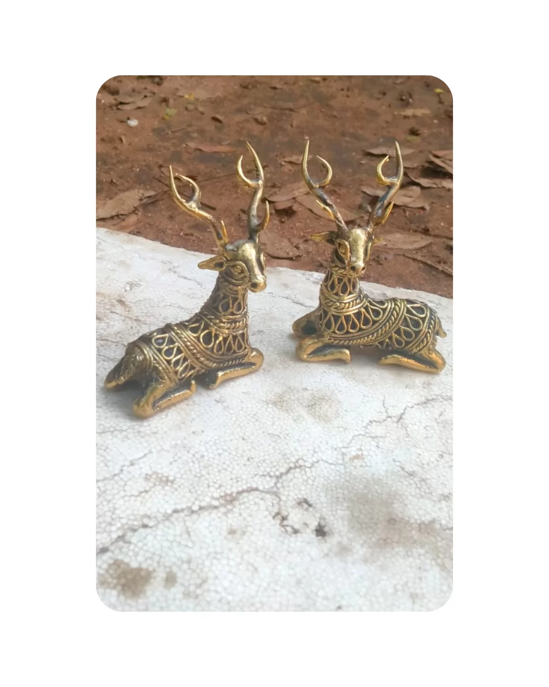Deer (Pairs 2 Piece) Bell Metal Bhreva Art