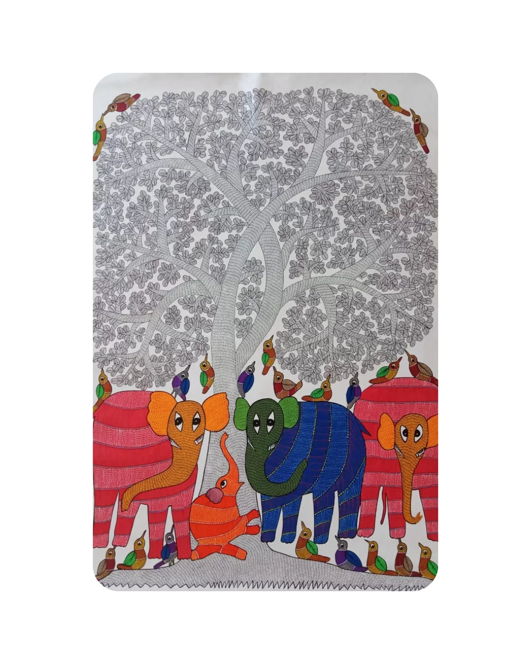 Gond Art (11×15 Size) paper sheet