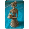 Village Woman Bell Metal Bhreva Art