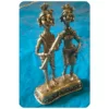 Adivasi Couple Bell Metal Bhreva Art