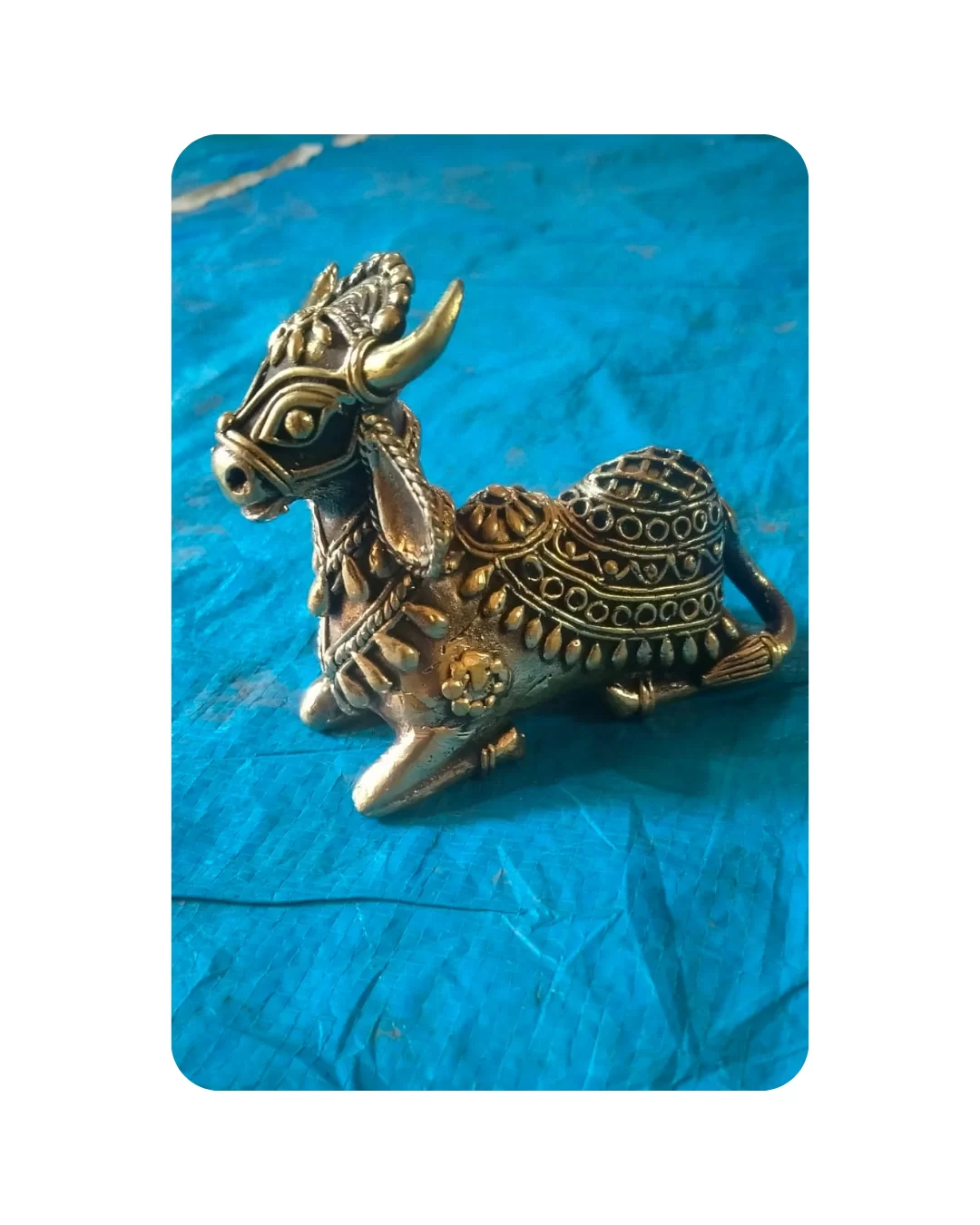 Nandi Showpiece Bell Metal Bhreva Art