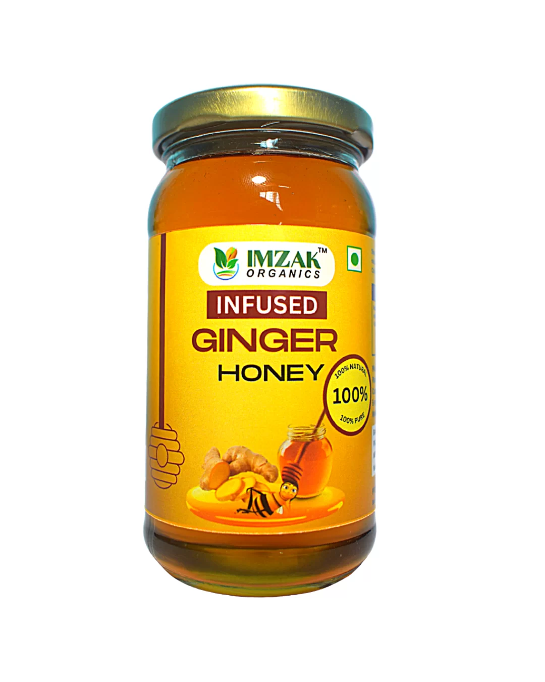 Infused Ginger Honey-imzak organics (250gm)