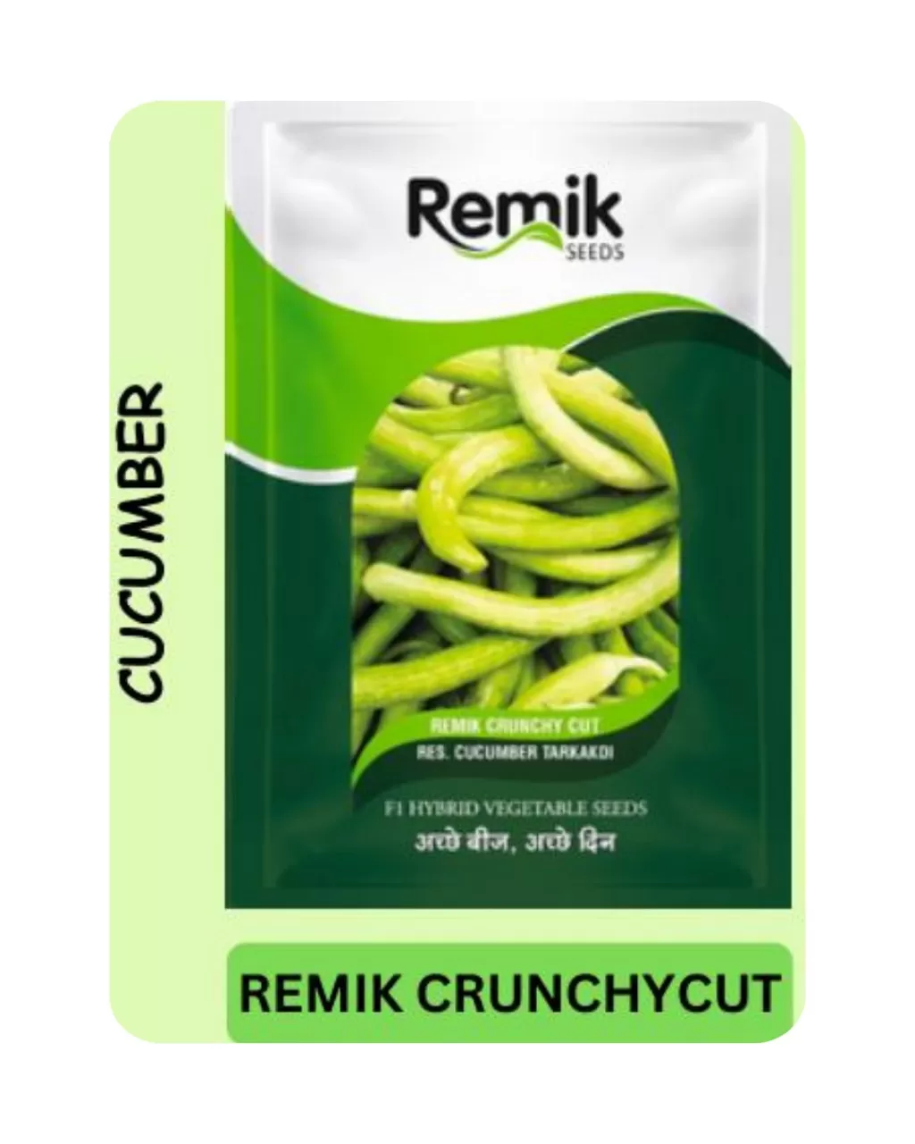 Cucumber Hybrid Seeds (Remik Crunchycut) (5gm)