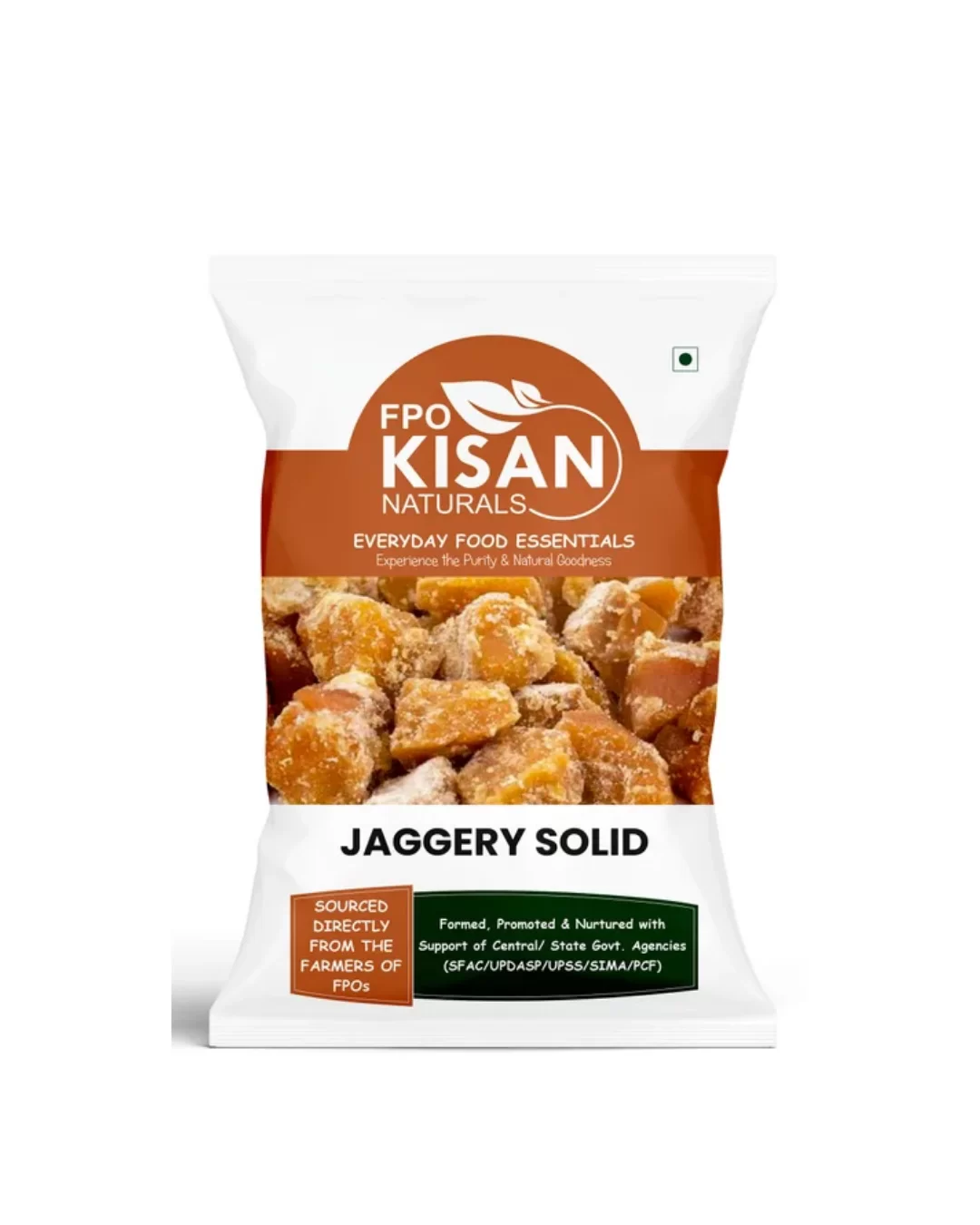 Kisan Natural Jaggery Solid (500gm)