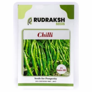 Rudraksh F1 Rudra 101 Green Chilli Seeds (10gms)