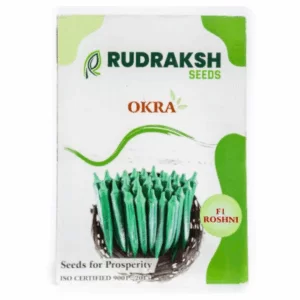 RUDRAKSH F1 ROSHANI OKRA (DARK GREEN) SEEDS (50gms)