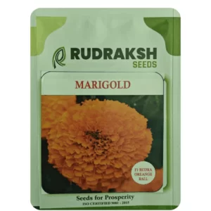 RUDRAKSH F1 ORANGE BALL SEEDS MARIGOLD (1000 Seeds)