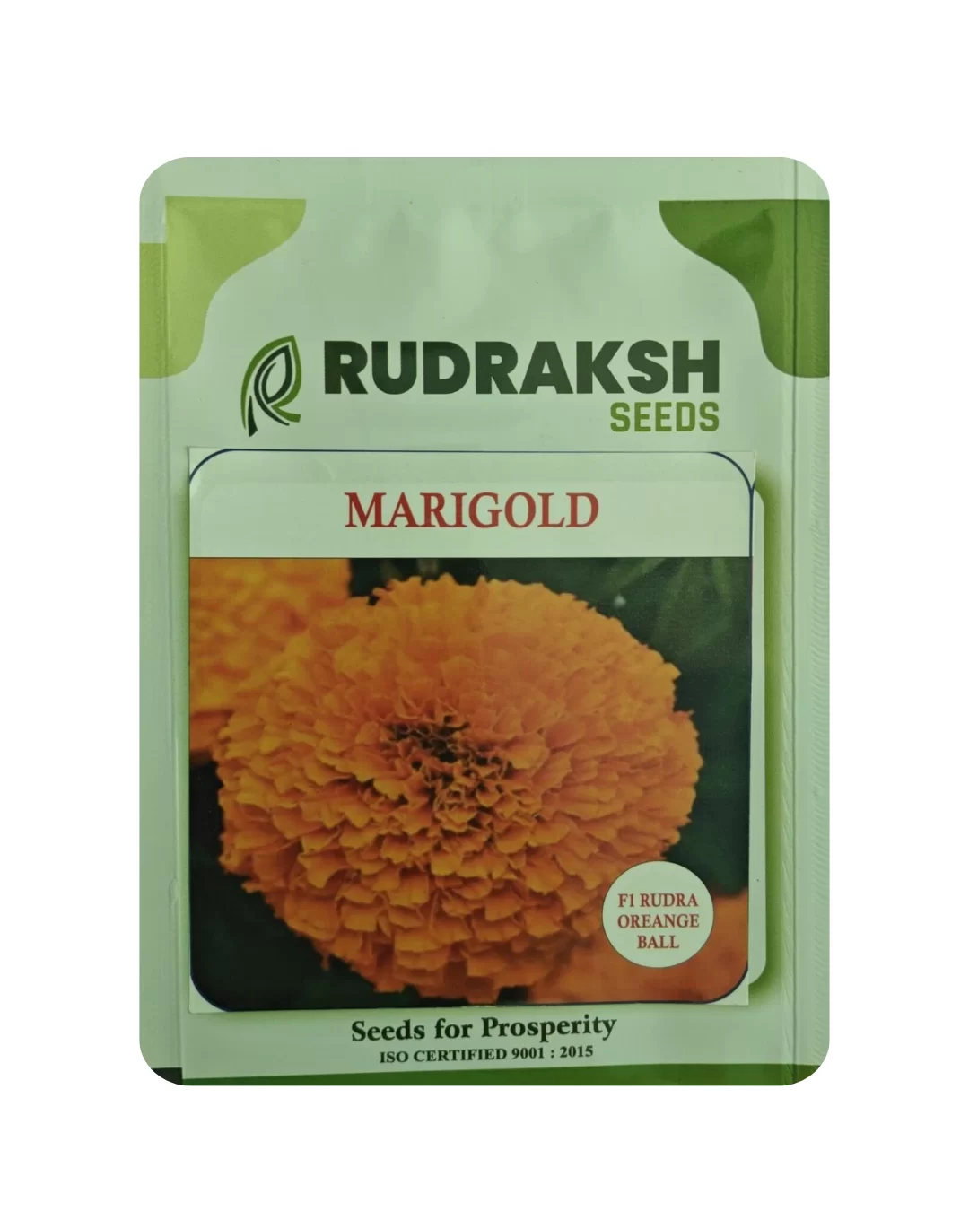 RUDRAKSH F1 ORANGE BALL SEEDS MARIGOLD (1000 Seeds)