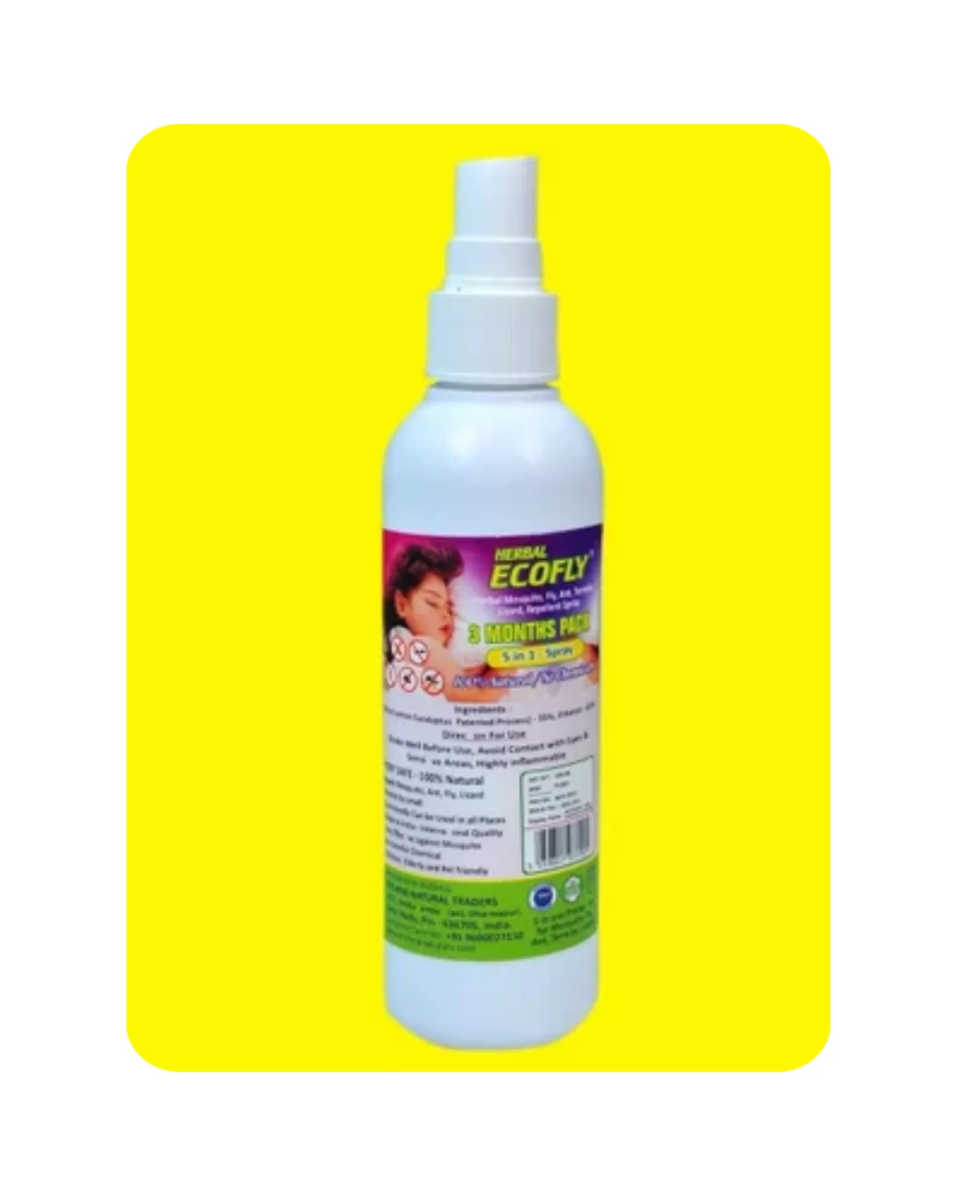 Herbal Ecofly 3 month pack (100ml)