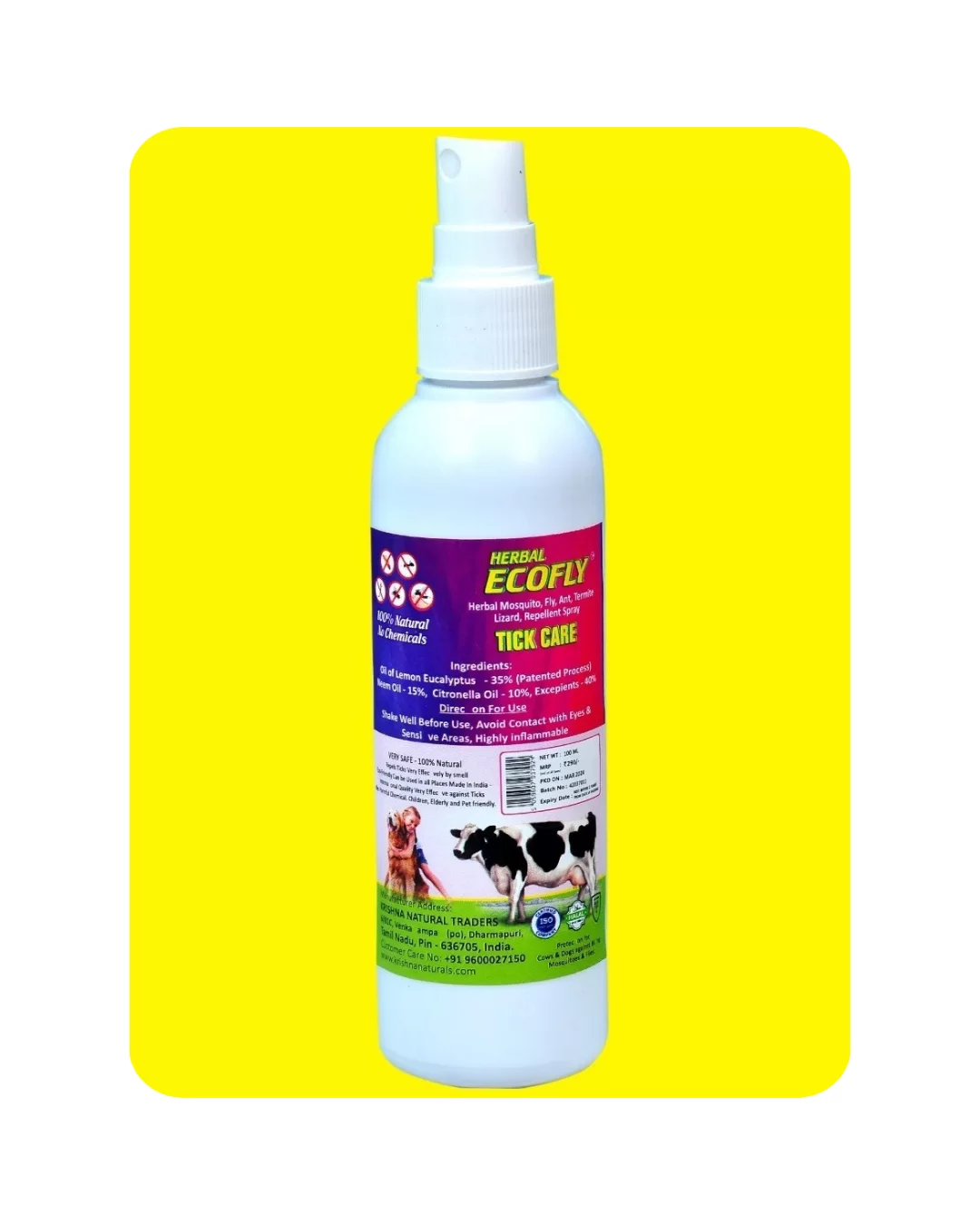 Herbal Ecofly Tick Care (100ml)