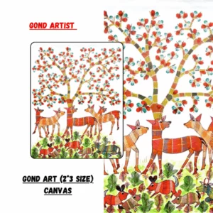Gond Art (2*3 Size) Canvas
