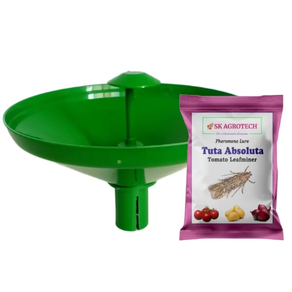 Tuta Absoluta - Tomato Leaf Miner Pheromone Lure & Water Trap ( Pack of 5 )